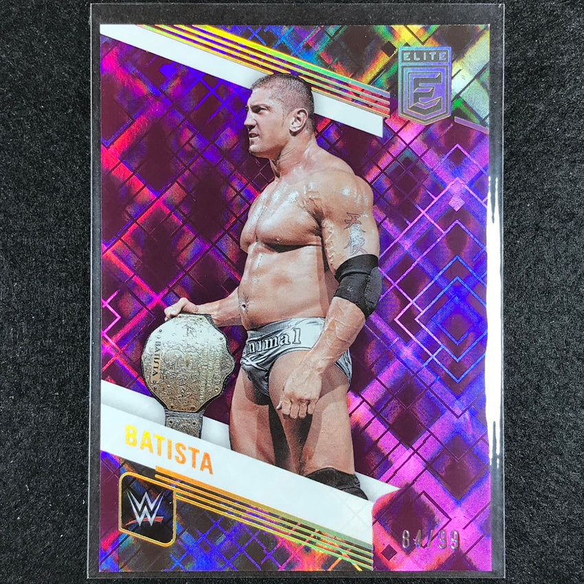 2023 Donruss Elite WWE Batista Legends Base Purple 84/99 No 115