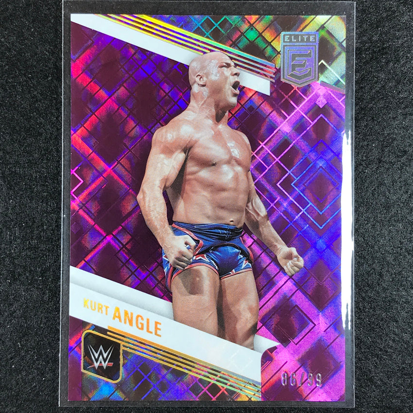 2023 Donruss Elite WWE Kurt Angle Legends Base Purple 86/99 No 129