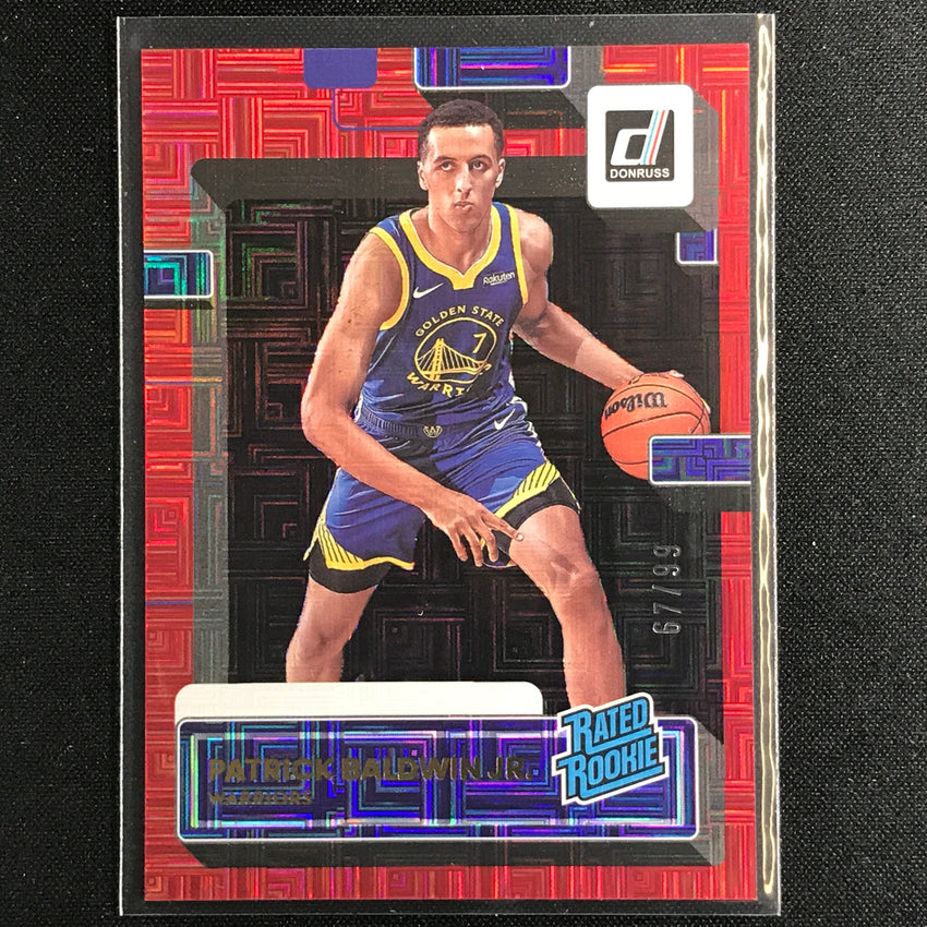 2022-23 Donruss Patrick Baldwin Jr. Rated Rookie Choice Infinite Red 67/99