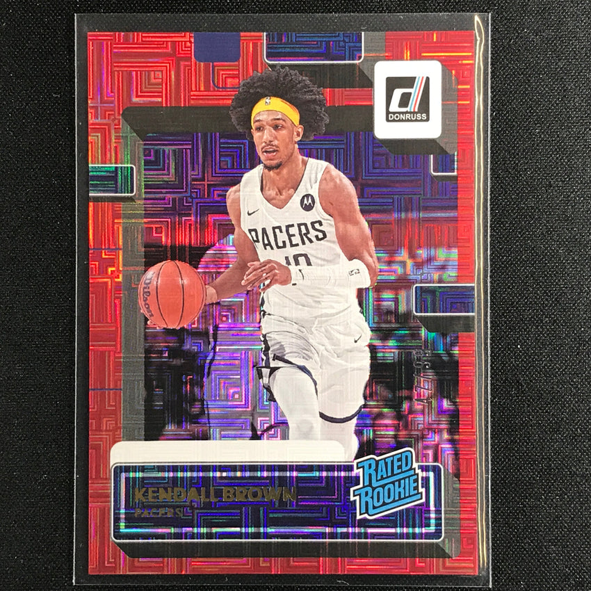 2022-23 Donruss Kendall Brown Rated Rookie Choice Infinite Red 47/99
