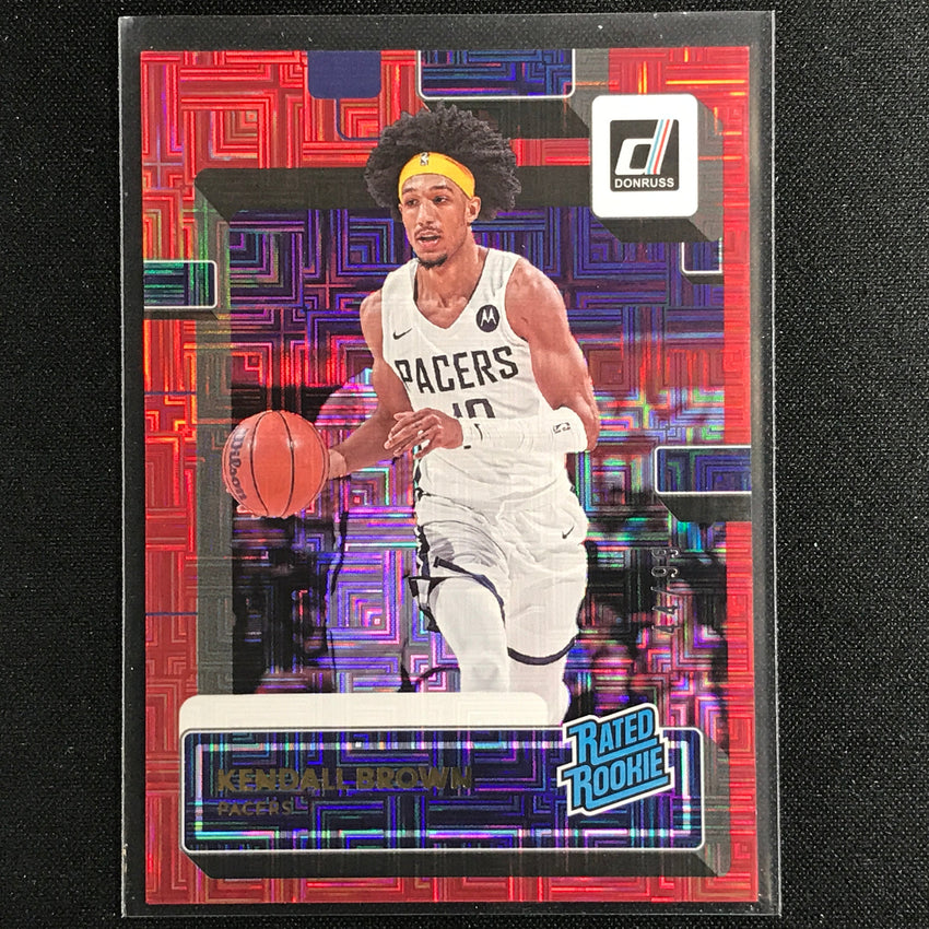 2022-23 Donruss Kendall Brown Rated Rookie Choice Infinite Red 44/99
