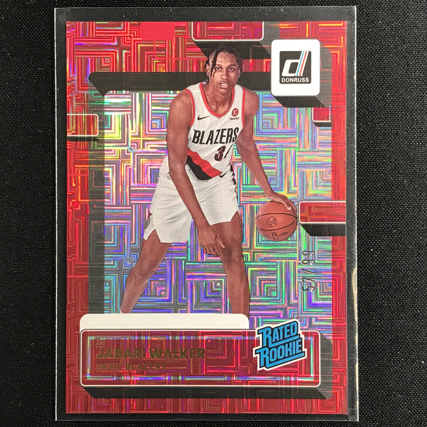 2022-23 Donruss Jabari Walker Rated Rookie Choice Infinite Red 57/99