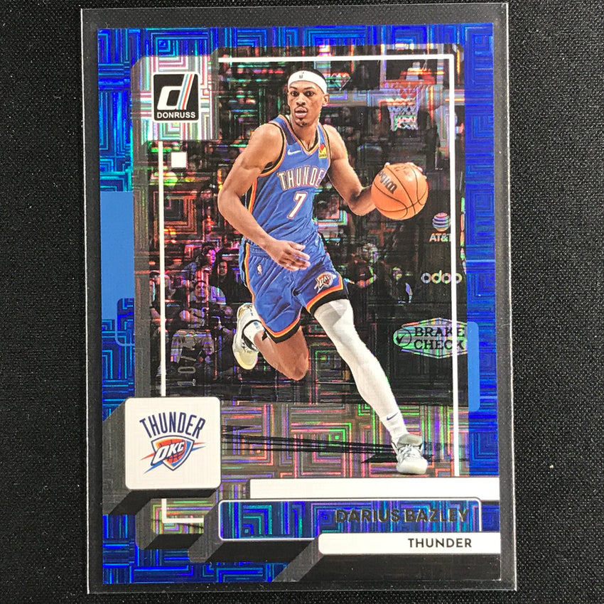 2022-23 Donruss Darius Bazley Choice Infinite Blue 10/49