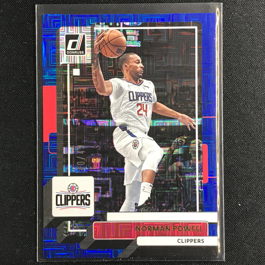 2022-23 Donruss Norman Powell Choice Infinite Blue 40/49