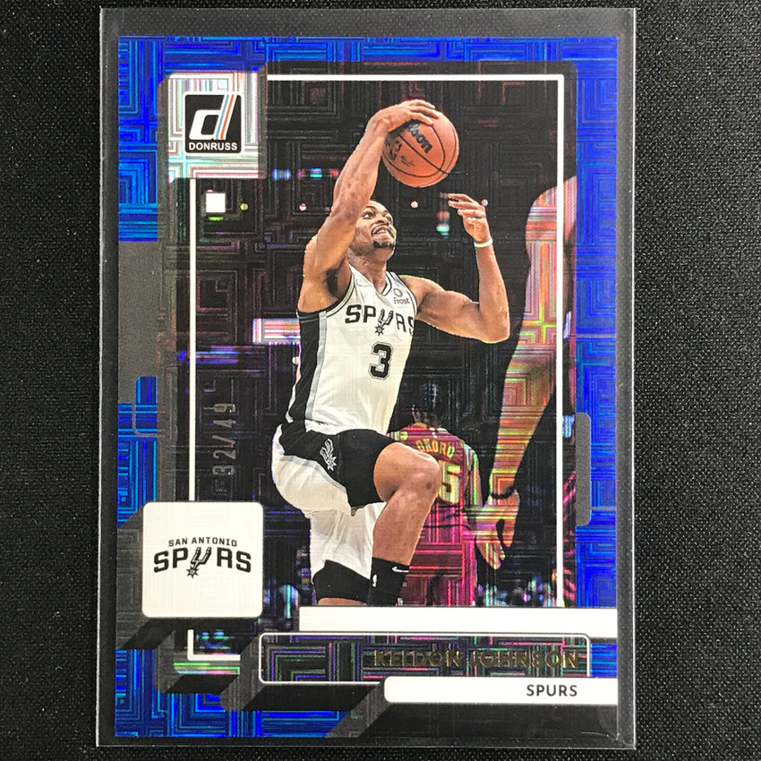 2022-23 Donruss Keldon Johnson Choice Infinite Blue 32/49