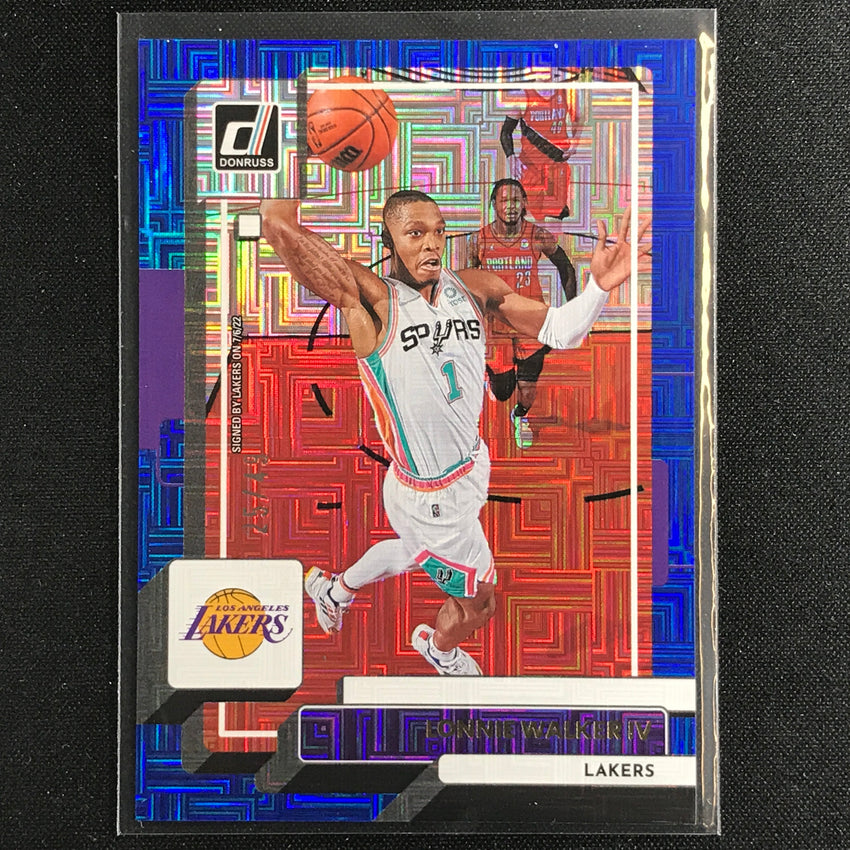 2022-23 Donruss Lonnie Walker Iv Choice Infinite Blue 25/49