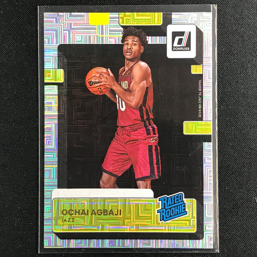 2022-23 Donruss OCHAI AGBAJI Rated Rookie Choice Infinite Silver #214