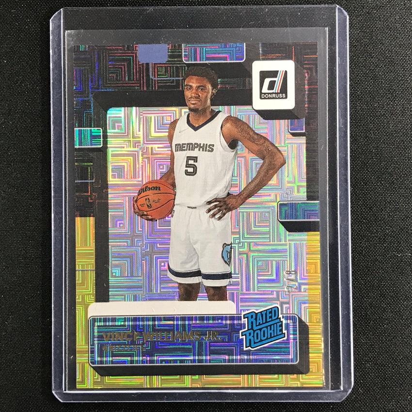 2022-23 Donruss Vince Williams Jr. Rated Rookie Choice Infinite Black Gold 2/8