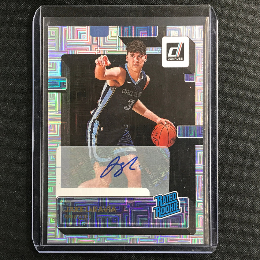 2022-23 Donruss Jake Laravia Rated Rookie Signatures Choice Silver Auto No 219