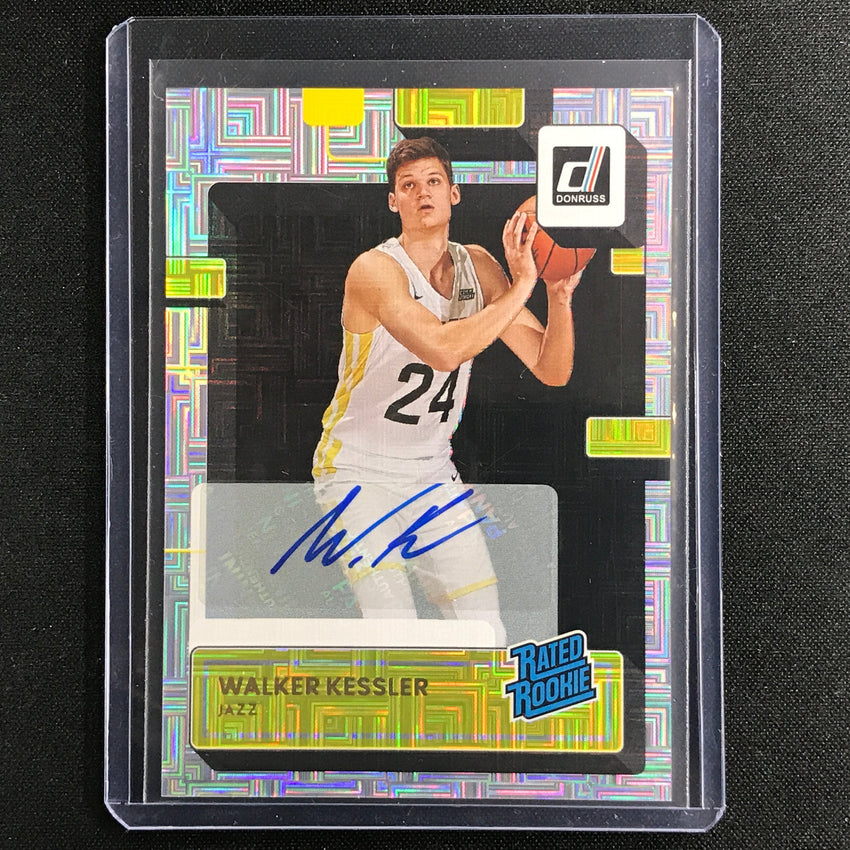 2022-23 Donruss Walker Kessler Rated Rookie Signatures Choice Silver Auto No 222