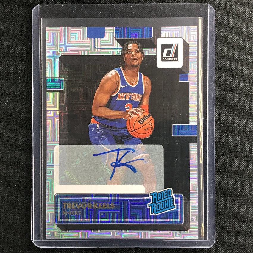 2022-23 Donruss Trevor Keels Rated Rookie Signatures Choice Silver Auto No 239