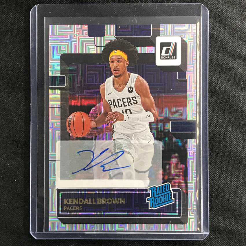 2022-23 Donruss KENDALL BROWN Rated Rookie Signatures Choice Silver Auto #247
