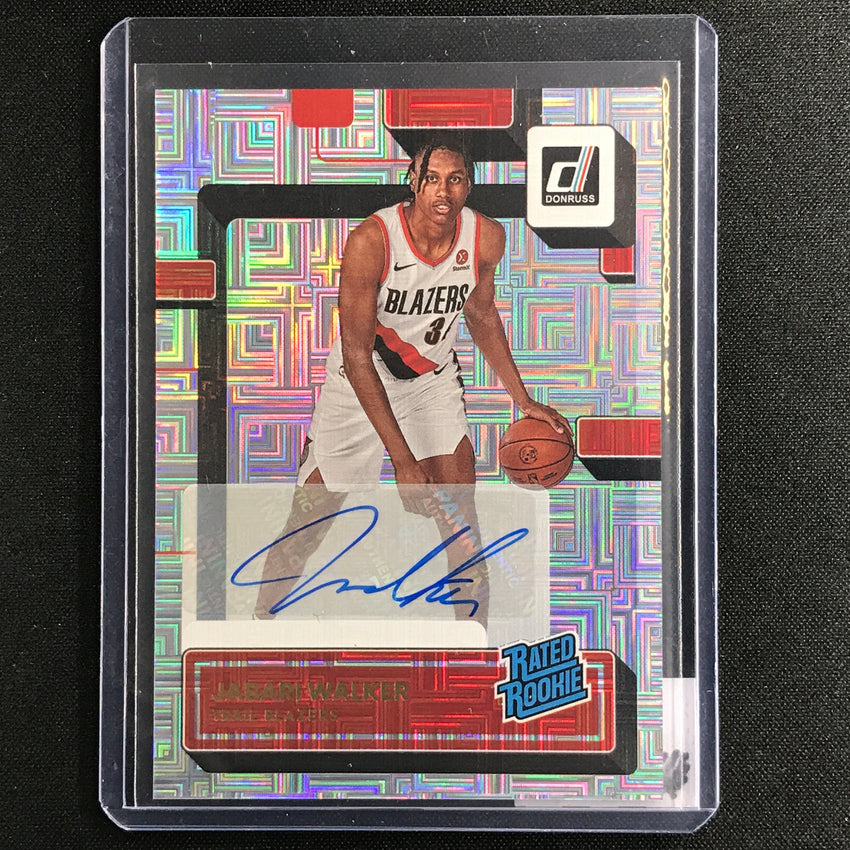 2022-23 Donruss Jabari Walker Rated Rookie Signatures Choice Silver Auto No 249