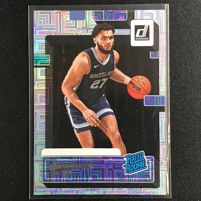 2022-23 Donruss DAVID RODDY Rated Rookie Choice Infinite Silver #223