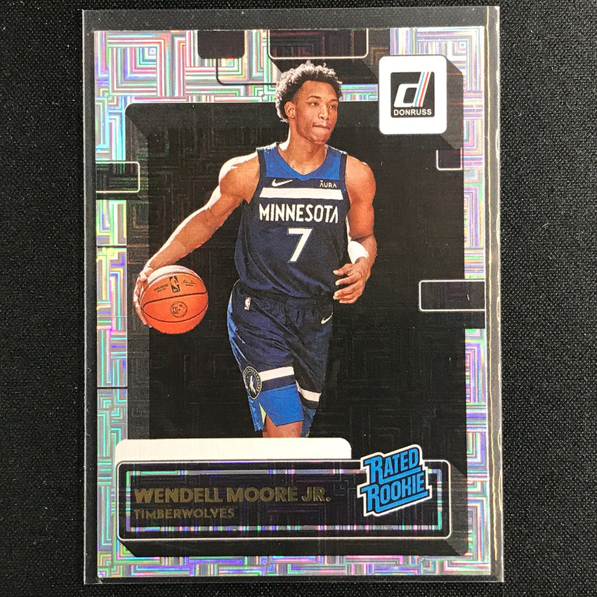 2022-23 Donruss WENDELL MOORE JR. Rated Rookie Choice Infinite Silver #226