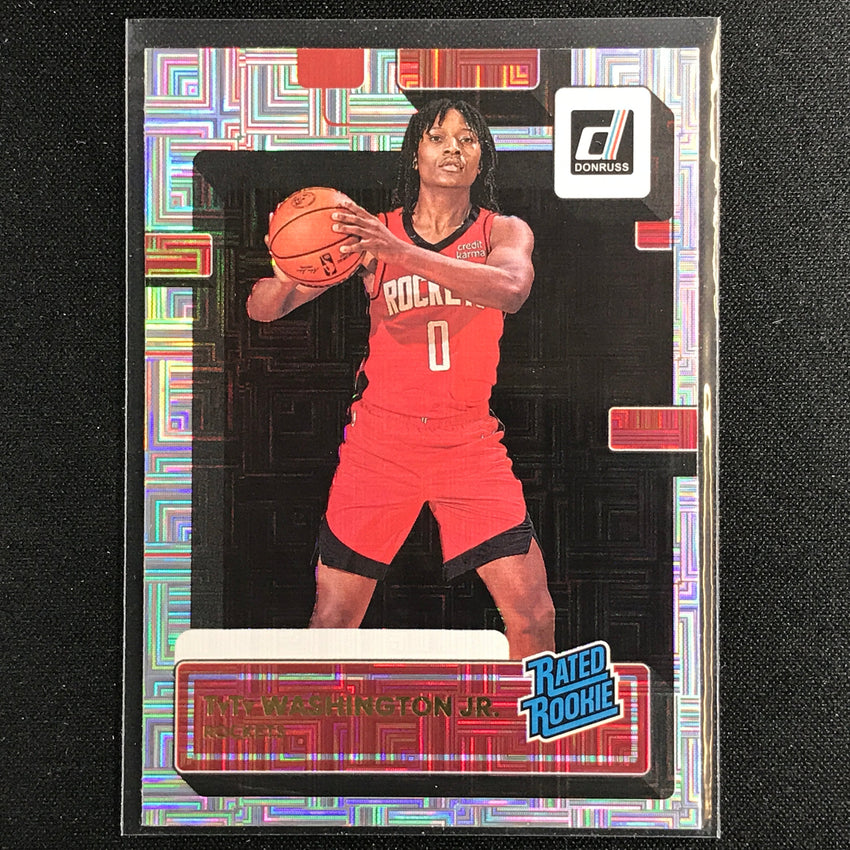 2022-23 Donruss TYTY WASHINGTON JR. Rated Rookie Choice Infinite Silver #229