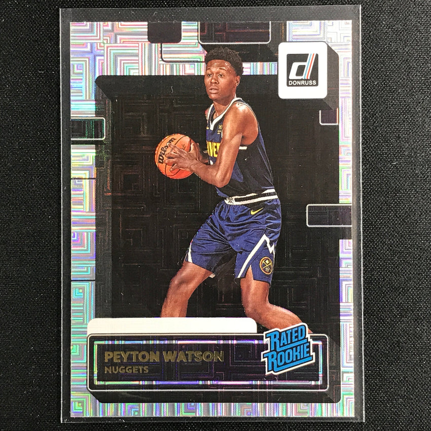 2022-23 Donruss PEYTON WATSON Rated Rookie Choice Infinite Silver #230