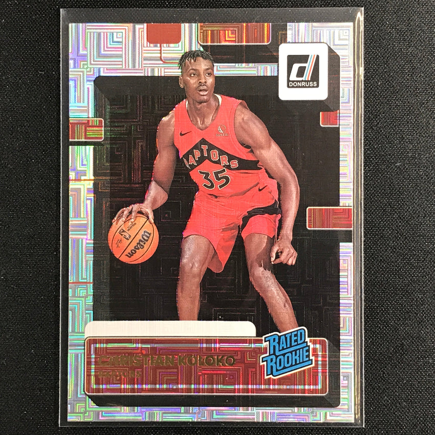 2022-23 Donruss CHRISTIAN KOLOKO Rated Rookie Choice Infinite Silver #233