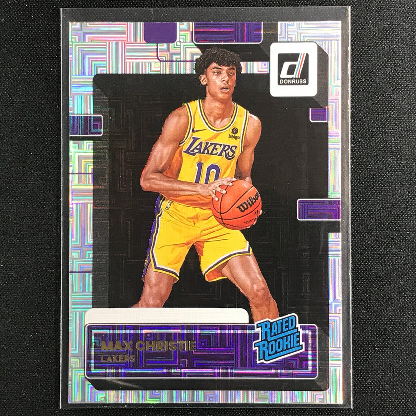2022-23 Donruss Max Christie Rated Rookie Choice Infinite Silver No 234