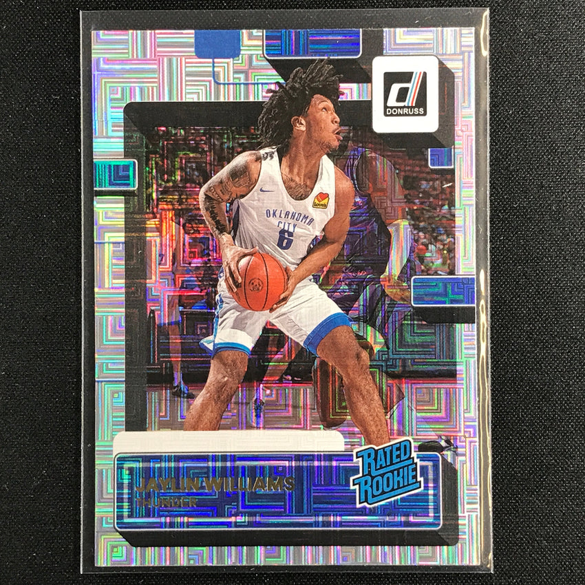 2022-23 Donruss JAYLIN WILLIAMS Rated Rookie Choice Infinite Silver #241