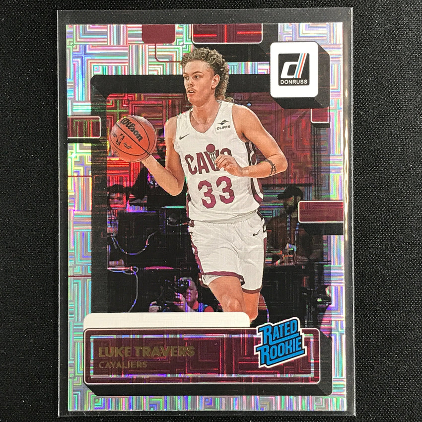 2022-23 Donruss Luke Travers Rated Rookie Choice Infinite Silver No 248