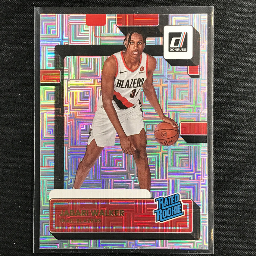 2022-23 Donruss JABARI WALKER Rated Rookie Choice Infinite Silver #249