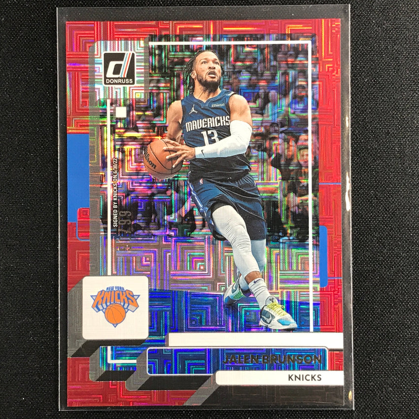 2022-23 Donruss Jalen Brunson Choice Infinite Red /99