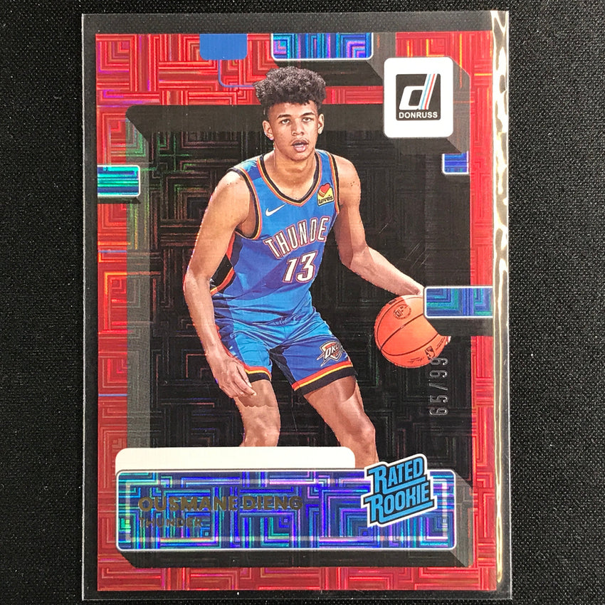 2022-23 Donruss Ousmane Dieng Rated Rookie Choice Infinite Red 65/99