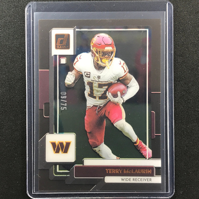 2022 Clearly Donruss Terry Mclaurin Orange Bronze 8/75