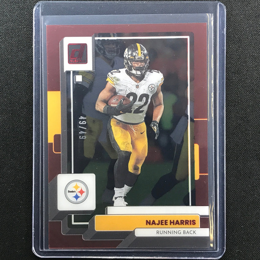 2022 Clearly Donruss Najee Harris Red 49/49