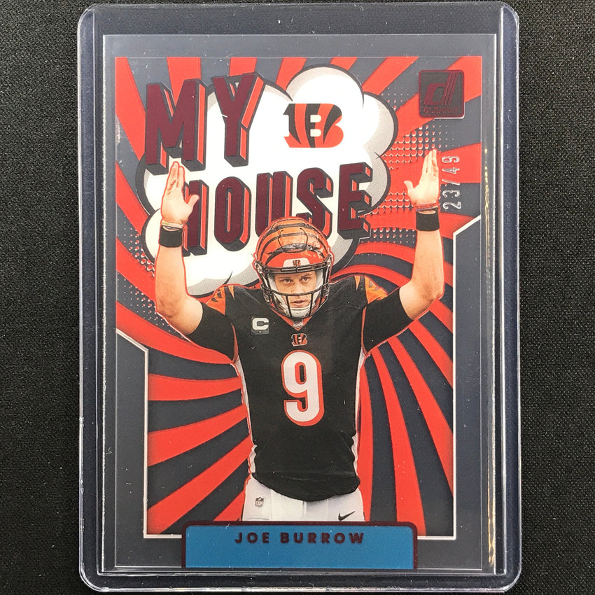 2022 Clearly Donruss Joe Burrow My House Red 23/49
