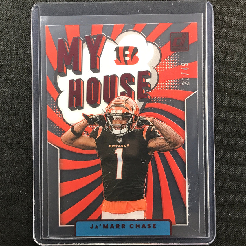 2022 Clearly Donruss Jamarr Chase My House Red 20/49