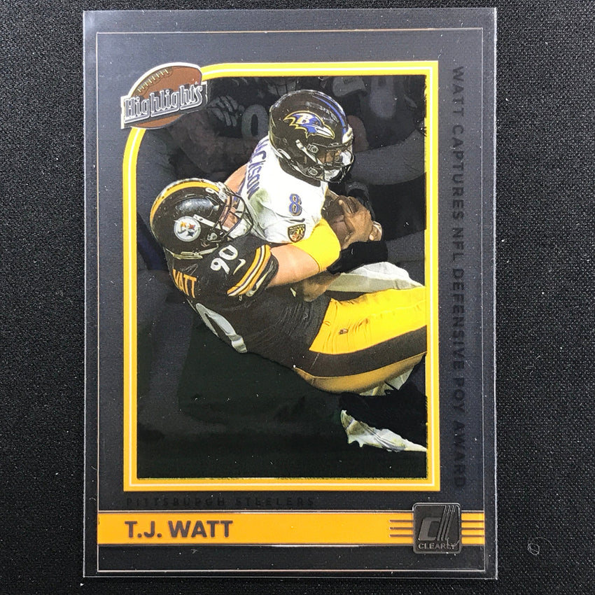 2022 Clearly Donruss T.J. WATT Highlights Base #11