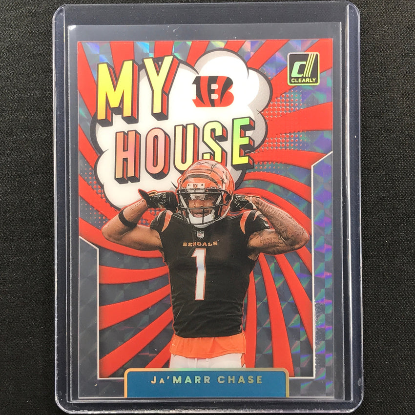 2022 Clearly Donruss Jamarr Chase My House Holo Mosaic Sp No 8