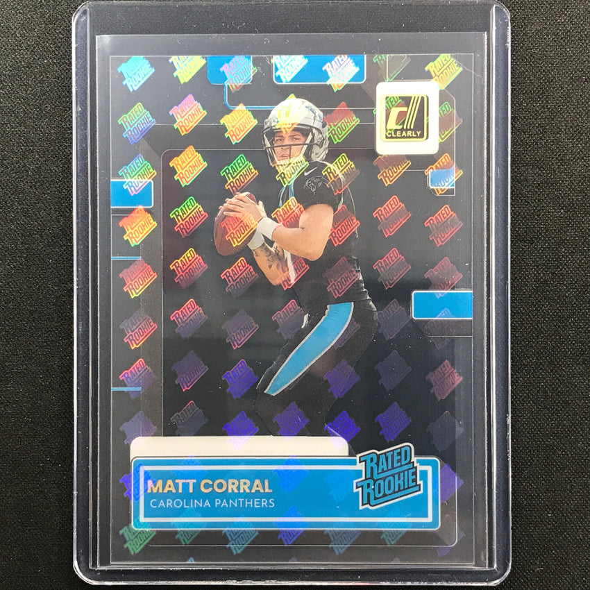 2022 Clearly Donruss MATT CORRAL Rated Rookie Holo RR Logo SP #54