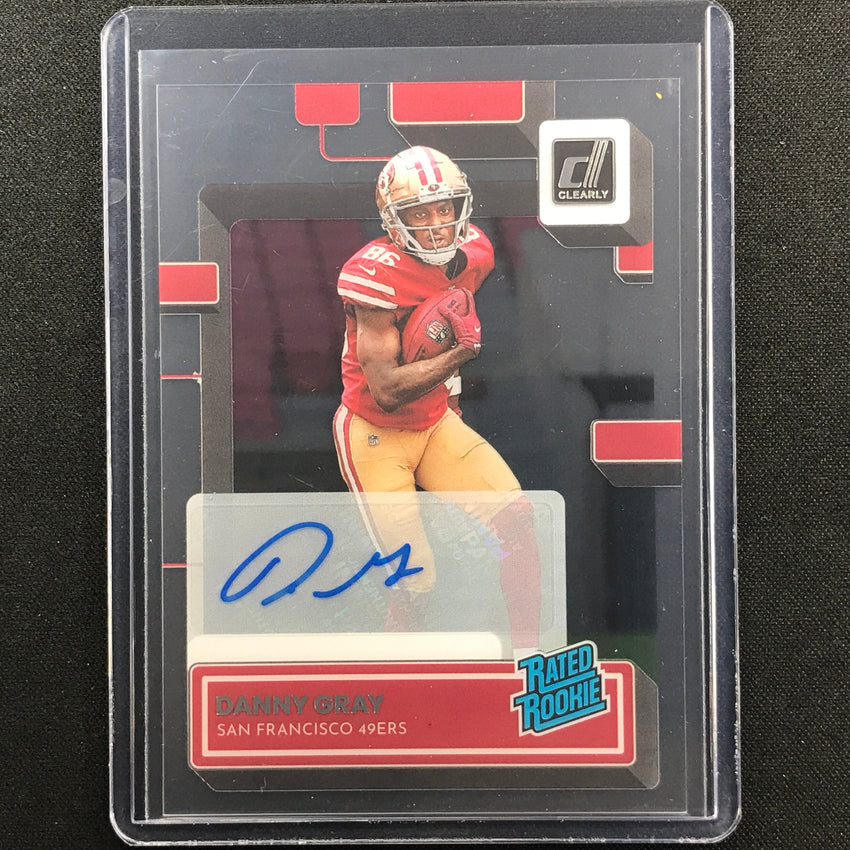 2022 Clearly Donruss DANNY GRAY Rated Rookie Signatures Auto Base #83