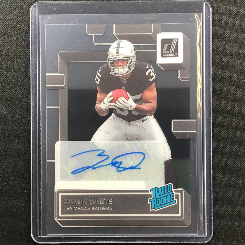 2022 Clearly Donruss Zamir White Rated Rookie Signatures Auto Base No 84