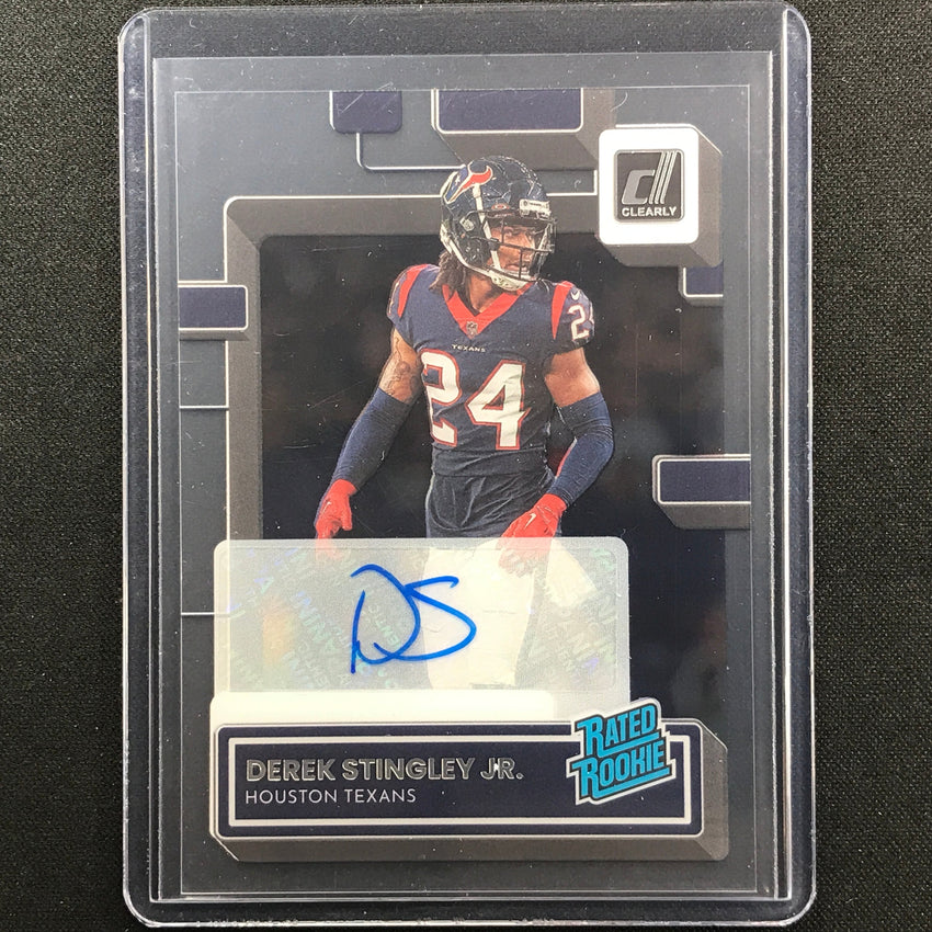 2022 Clearly Donruss Derek Stingley Jr. Rated Rookie Signatures Auto Base No 94