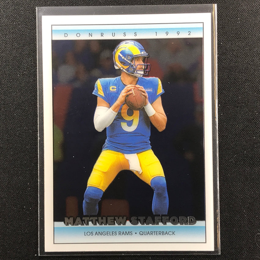 2022 Clearly Donruss MATTHEW STAFFORD Retro 1992 Base #6