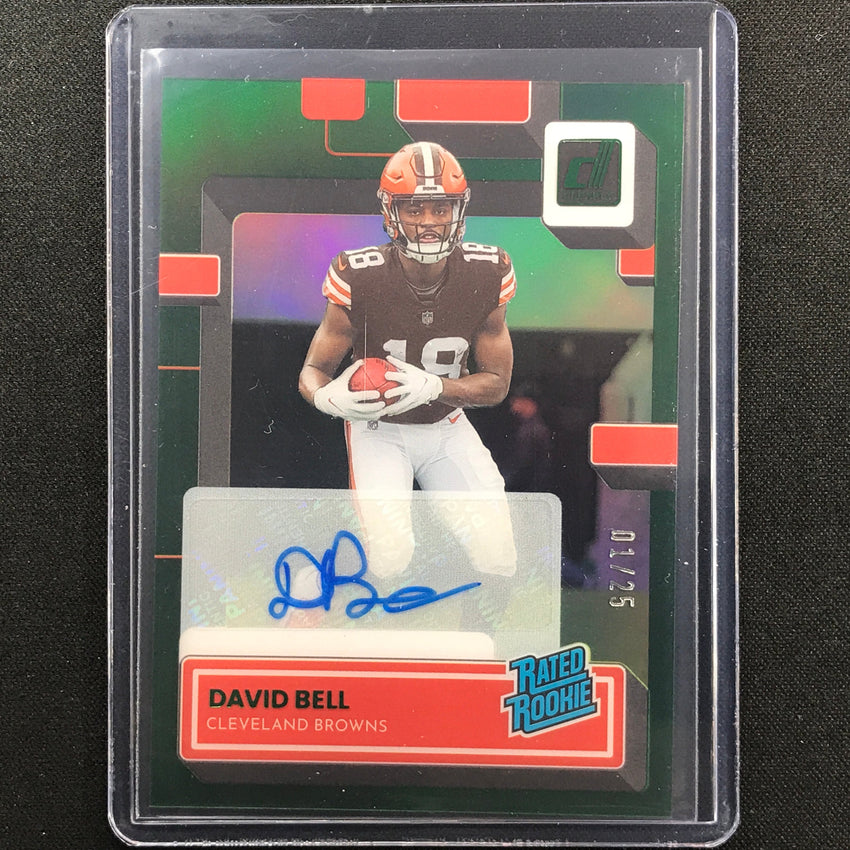 2022 Clearly Donruss David Bell Rated Rookie Signatures Auto Green 1/25
