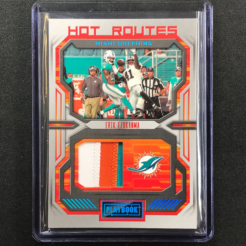 2022 Playbook Erik Ezukanma Hot Routes Rookie Jersey Patch Platinum 17/75