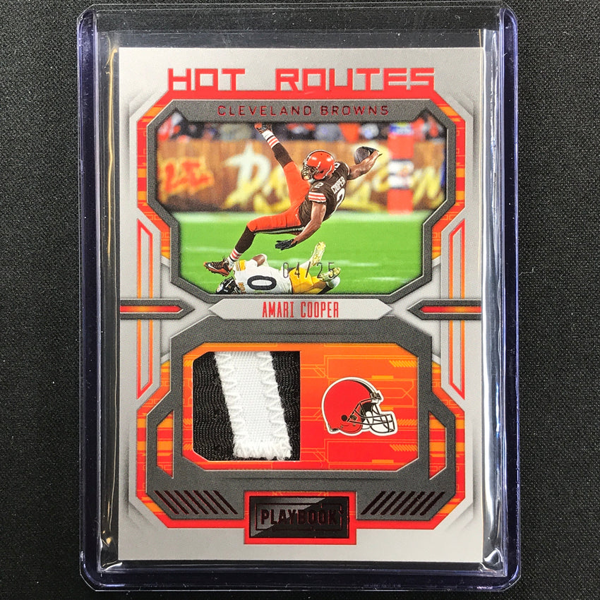 2022 Playbook Amari Cooper Hot Routes Jersey Patch Red 4/25