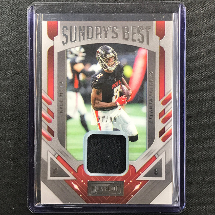 2022 Playbook Kyle Pitts Sundays Best Jersey Silver 21/99