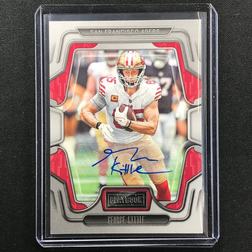 2022 Playbook George Kittle Base Signatures Auto Silver No 85