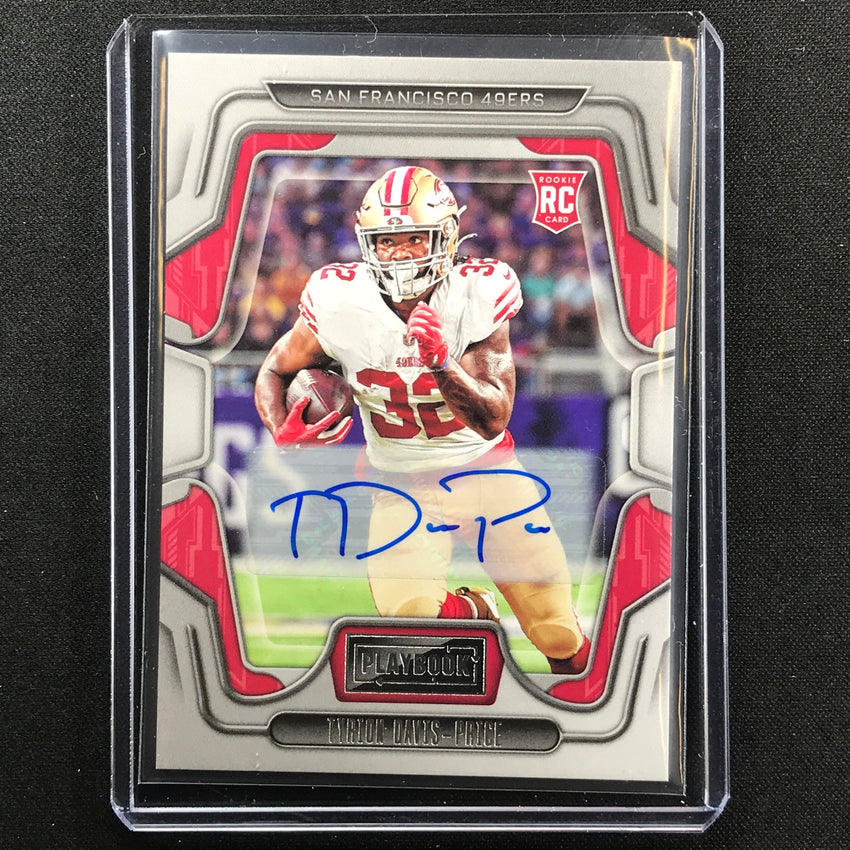 2022 Playbook TYRION DAVIS-PRICE Base Rookie Signatures Auto Silver #126