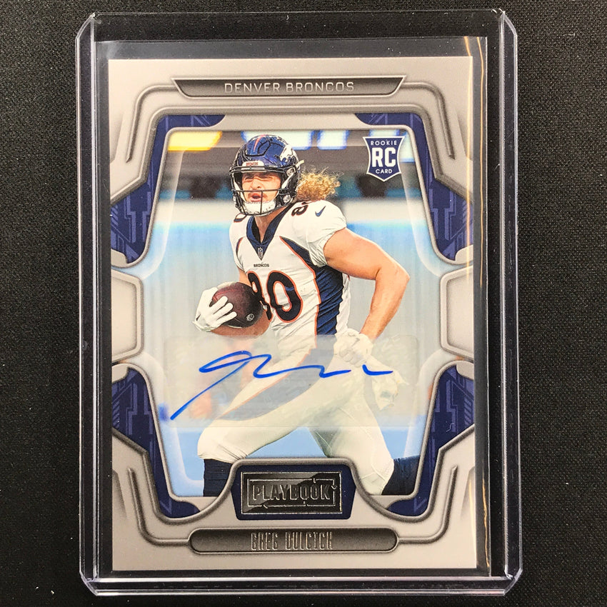 2022 Playbook GREG DULCICH Base Rookie Signatures Auto Silver #150