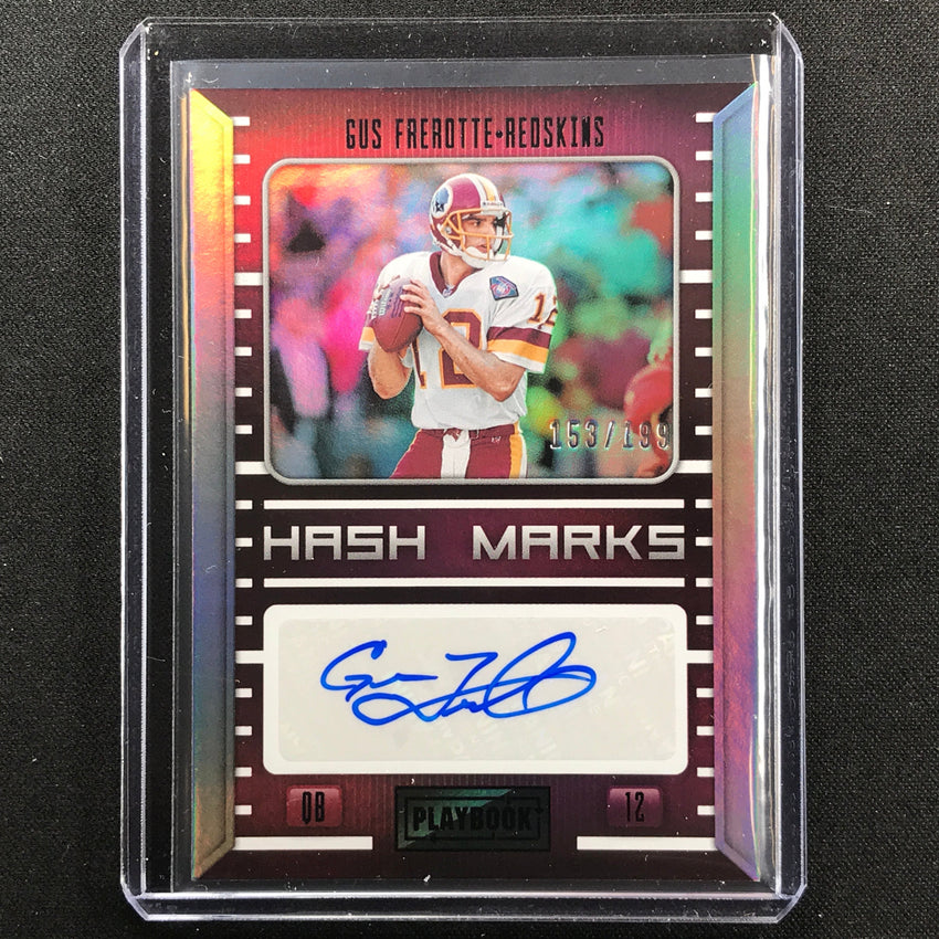 2022 Playbook Gus Frerotte Hash Marks Auto Silver 153/199