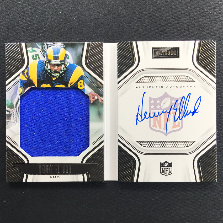 2022 Playbook Henry Ellard Playbook Jersey Auto Booklet Silver 188/199