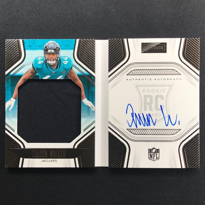 2022 Playbook Travon Walker Rookie Playbook Jersey Auto Booklet Silver 91/299