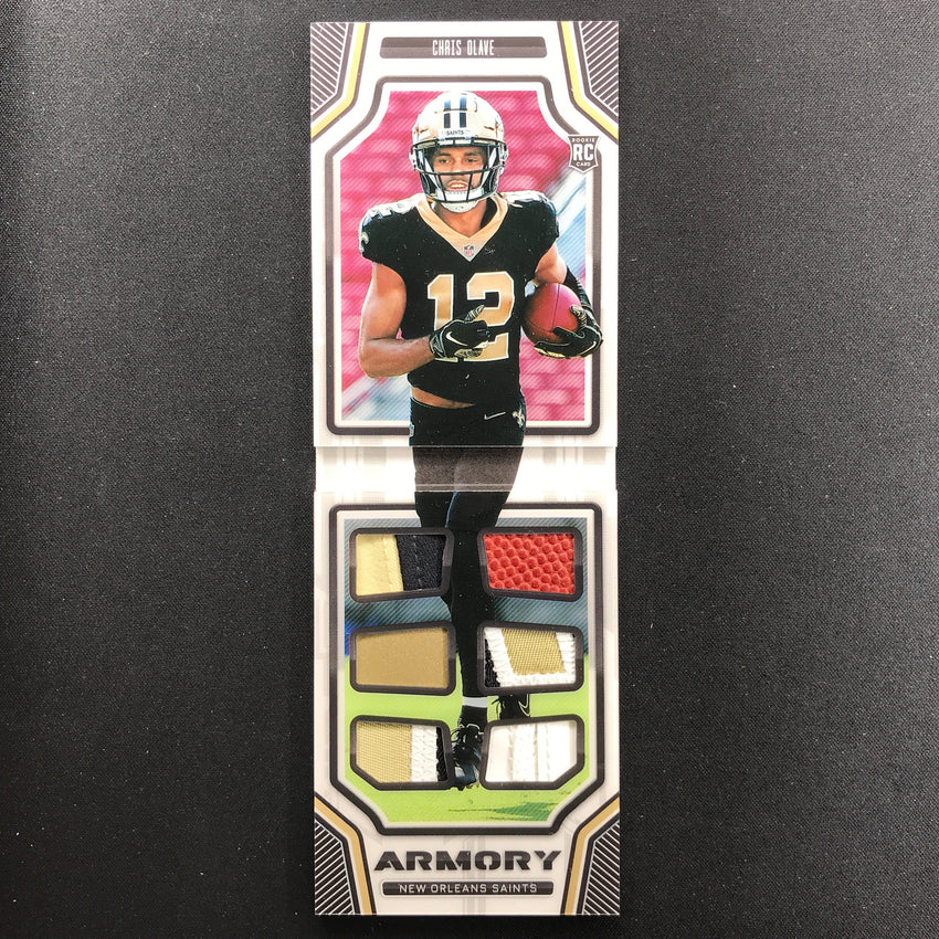2022 Playbook Chris Olave Armory Rookie Six Patch Booklet Silver 3/49